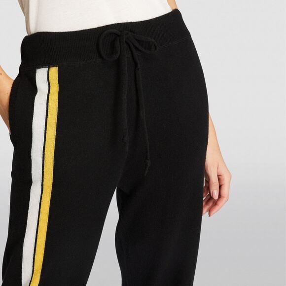 NEW Polo Ralph Lauren Black Wool-Cashmere Striped Sweatpant Size XL Quiet Luxury - Picture 9 of 10